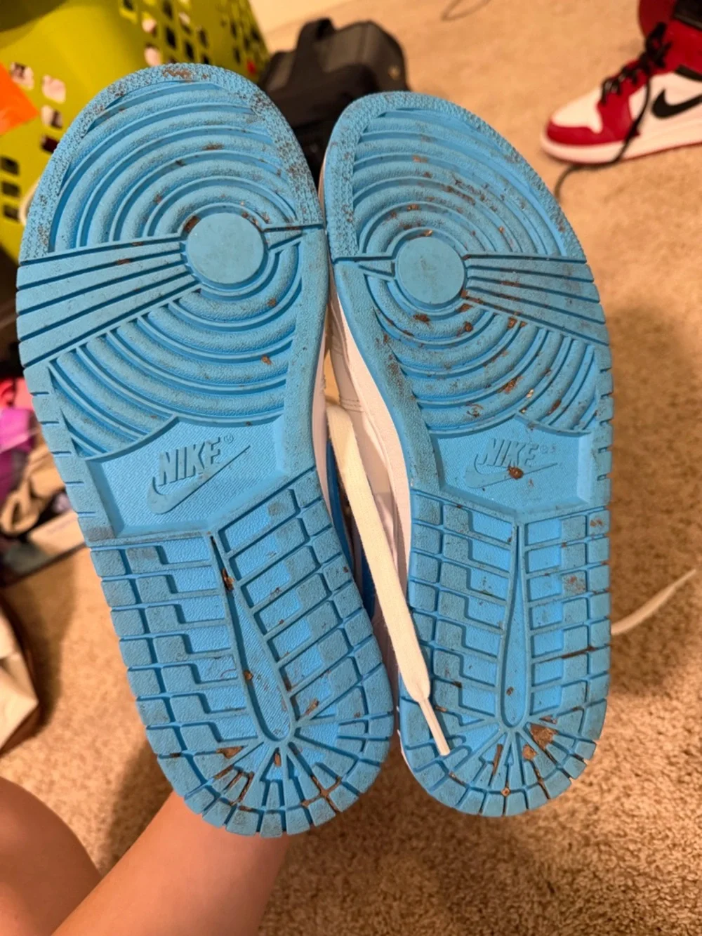 Nike Air Jordan’s in Carolina Blue